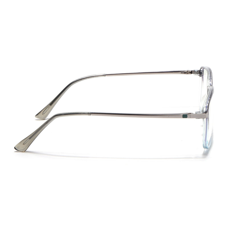 Eyejack Domino Black & Clear Rectangle Eyeglasses for Men & Women (TR1008FCL1726-C13)