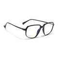 Eyejack Domino Shine Black Square Eyeglasses for Men & Women (TR1009FCL1728-C1)