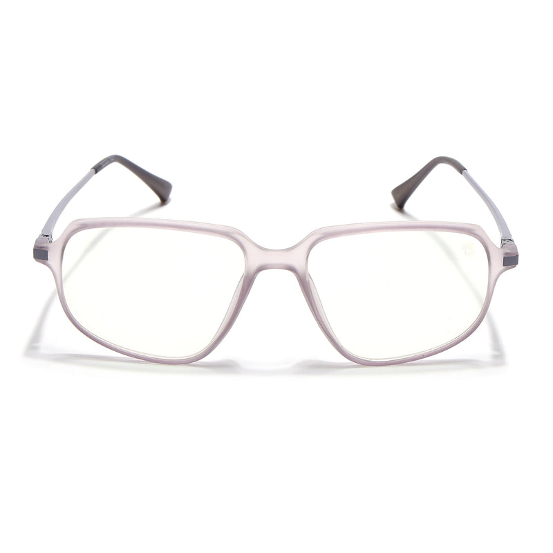 Eyejack Domino Purple Square Eyeglasses for Men & Women (TR1009FCL1735-C8)