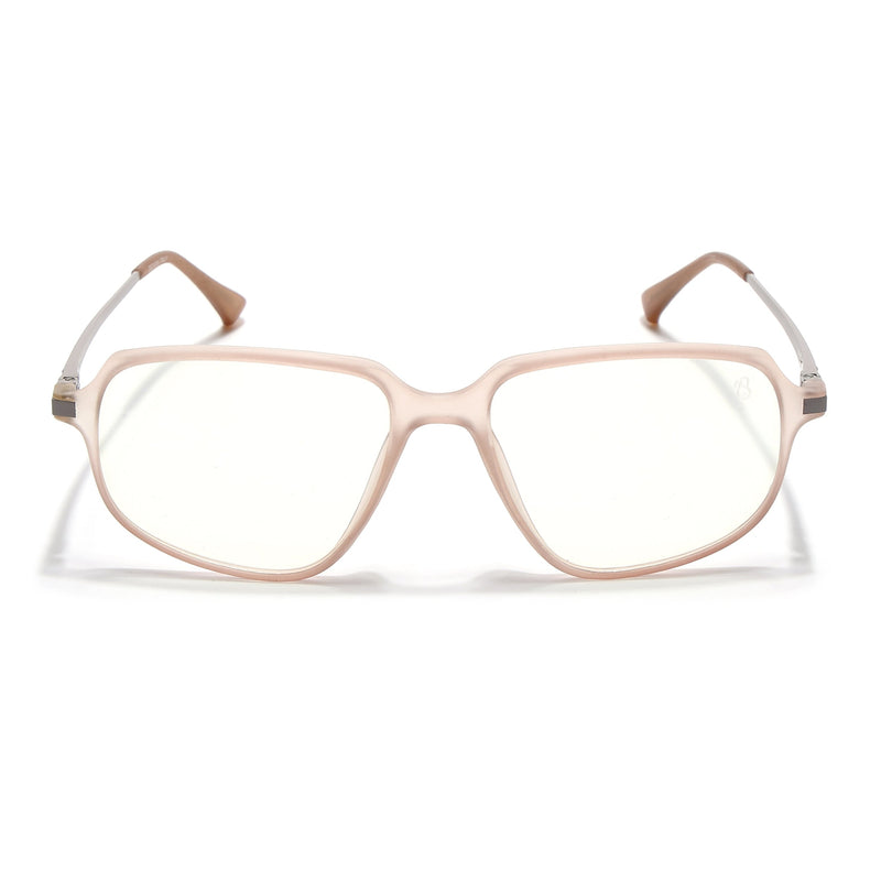 Eyejack Domino Matt Brown Square Eyeglasses for Men & Women (TR1009FCL1738-C11)