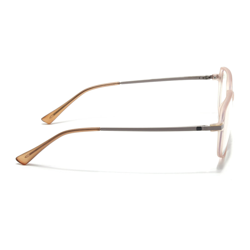 Eyejack Domino Matt Brown Square Eyeglasses for Men & Women (TR1009FCL1738-C11)