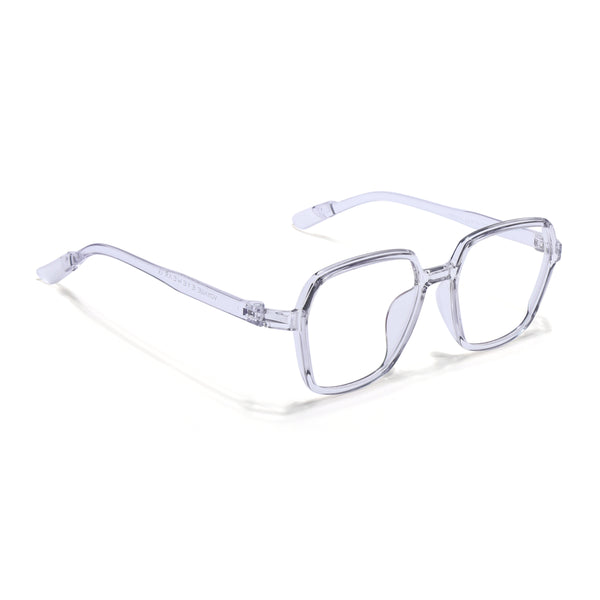 Voyage Air Grey Square Eyeglasses for Men & Women (TR1018MG4393-C3)