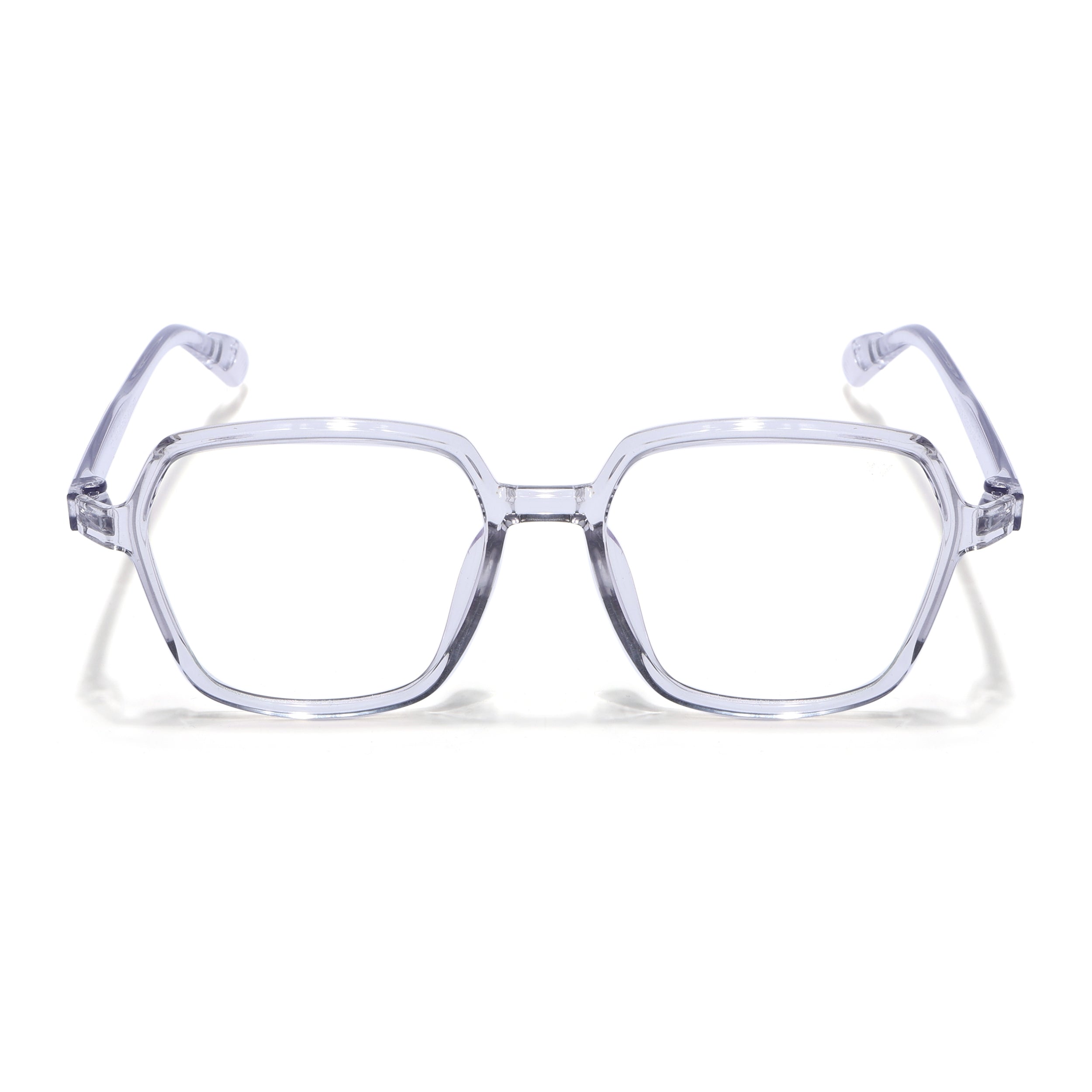 Voyage Air Grey Square Eyeglasses for Men & Women (TR1018MG4393-C3)