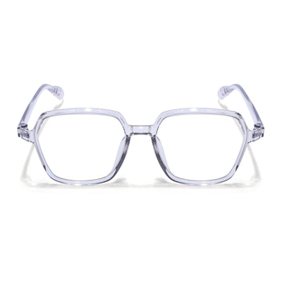 Voyage Air Grey Square Eyeglasses for Men & Women (TR1018MG4393-C3)