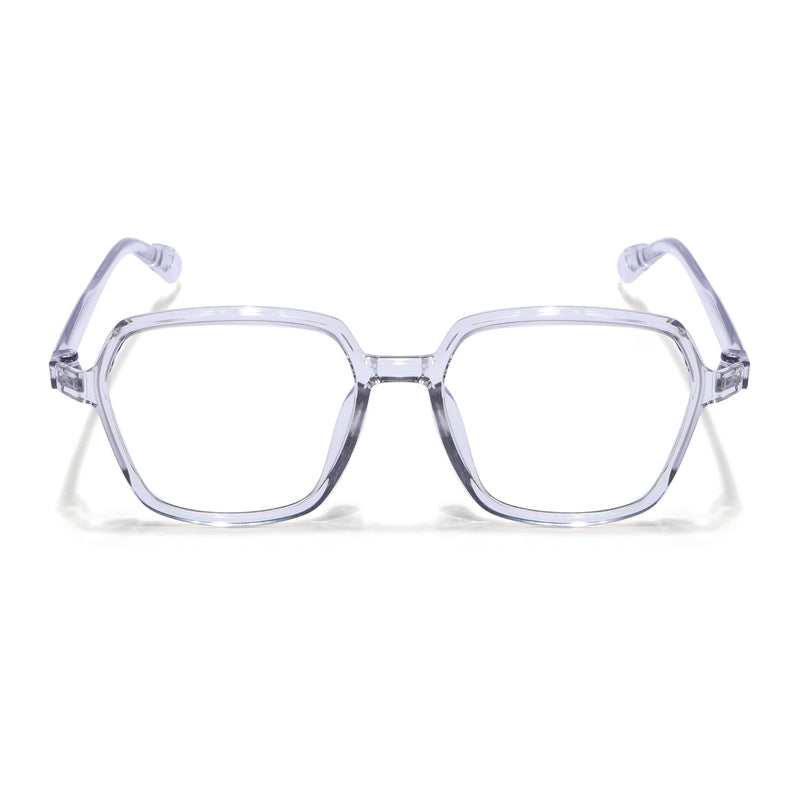 Voyage Air Grey Square Eyeglasses for Men & Women (TR1018MG4393-C3)