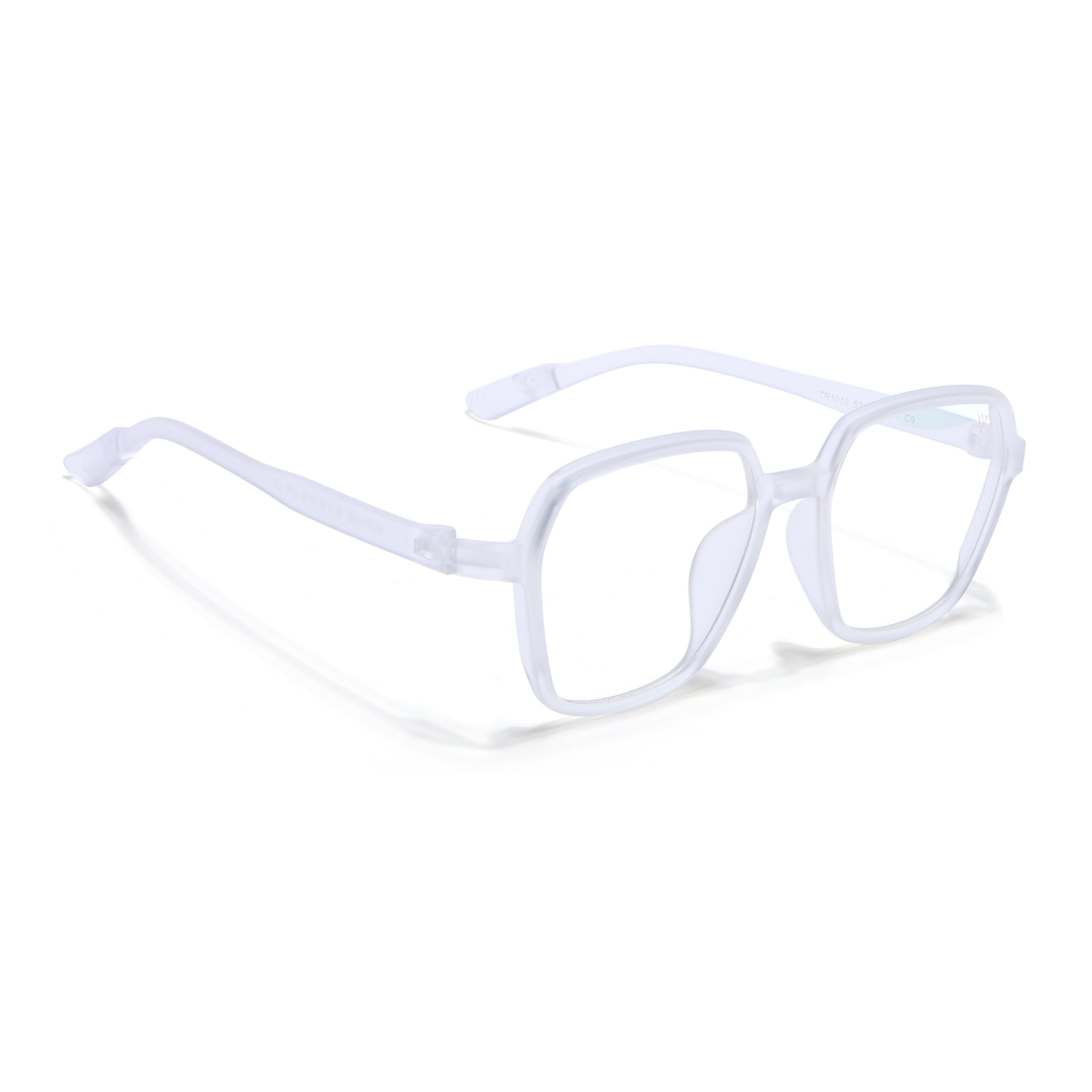 Voyage Air Transparent Square Eyeglasses for Men & Women (TR1018MG4394-C2)