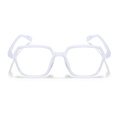 Voyage Air Transparent Square Eyeglasses for Men & Women (TR1018MG4394-C2)