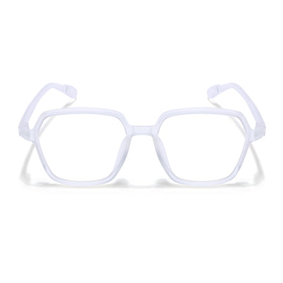Voyage Air Transparent Square Eyeglasses for Men & Women (TR1018MG4394-C2)