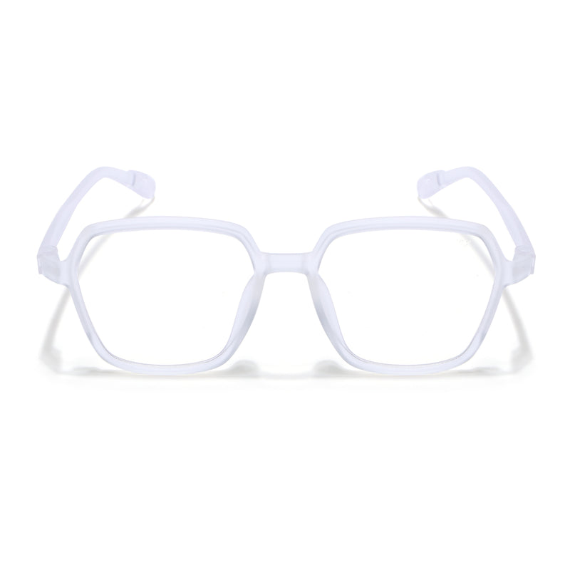Voyage Air Transparent Square Eyeglasses for Men & Women (TR1018MG4394-C2)