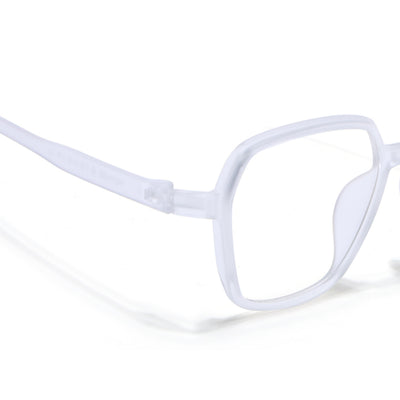 Voyage Air Transparent Square Eyeglasses for Men & Women (TR1018MG4394-C2)