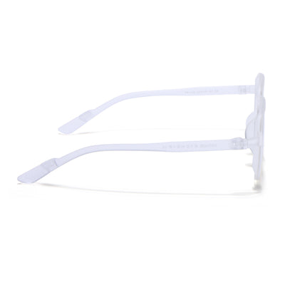 Voyage Air Transparent Square Eyeglasses for Men & Women (TR1018MG4394-C2)