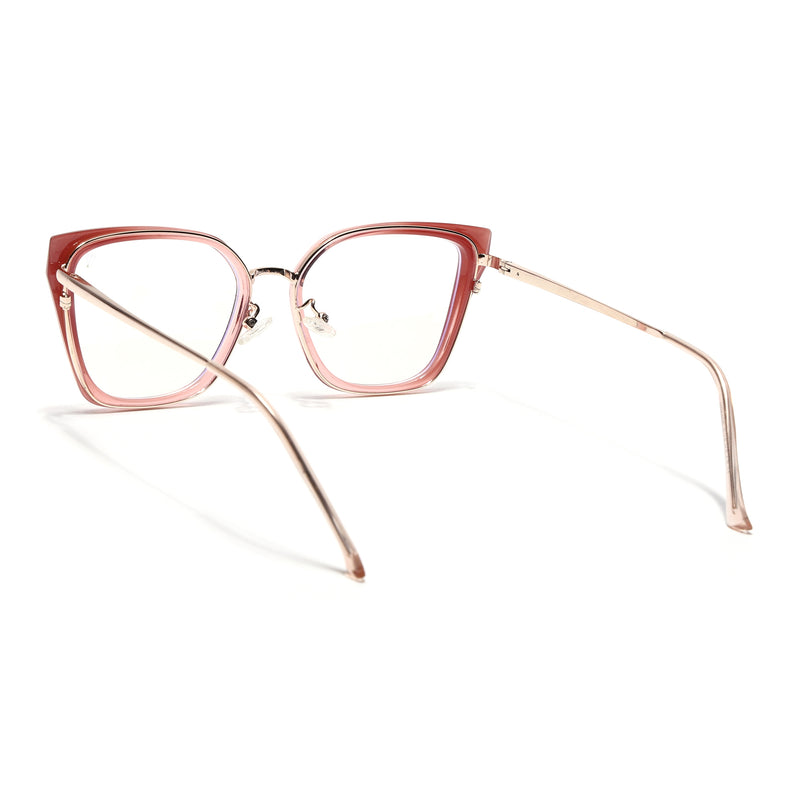 Voyage Glam Pink Cateye Eyeglasses for Women (TR3003MG5139-C4)