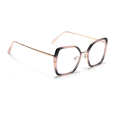 Voyage Glam Pink & Black Cateye Eyeglasses for Women (TR3010MG5143-C4)