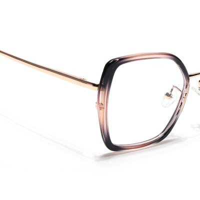 Voyage Glam Pink & Black Cateye Eyeglasses for Women (TR3010MG5143-C4)