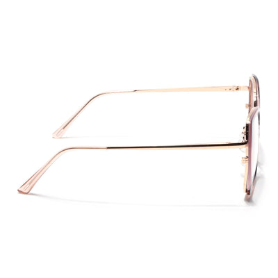 Voyage Glam Pink & Black Cateye Eyeglasses for Women (TR3010MG5143-C4)