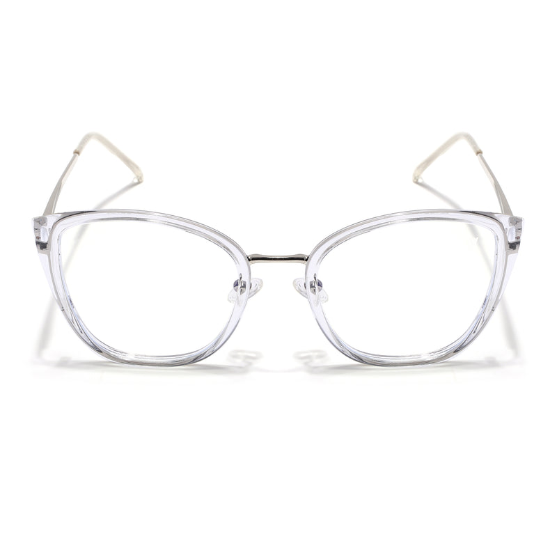 Voyage Glam Transparent Cateye Eyeglasses for Women (TR3012MG5145-C2)