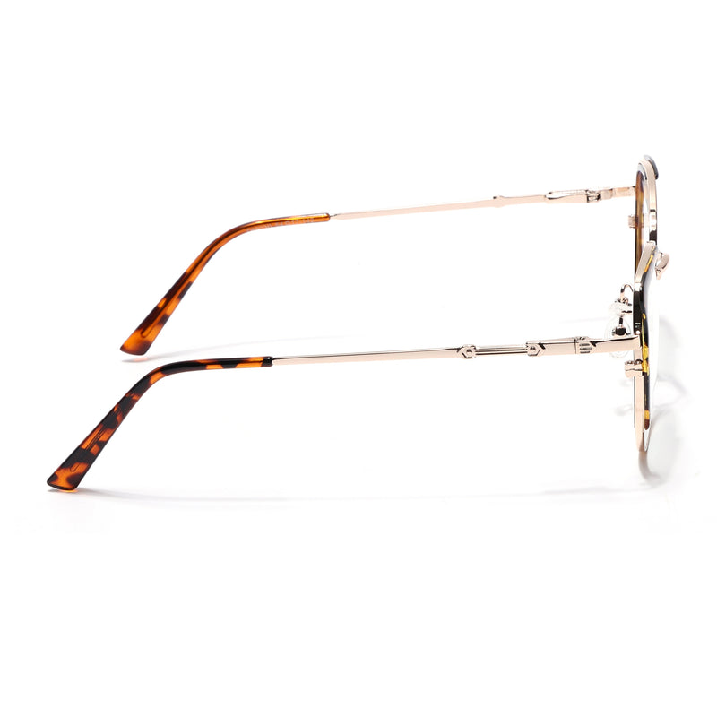 Voyage Glam Golden & Demi Brown Cateye Eyeglasses for Women (TR3030MG5158-C3)