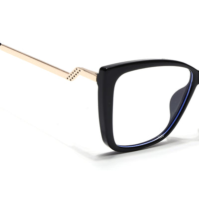 Voyage Glam Black Cateye Eyeglasses for Women (TR5046MG4011-C1)