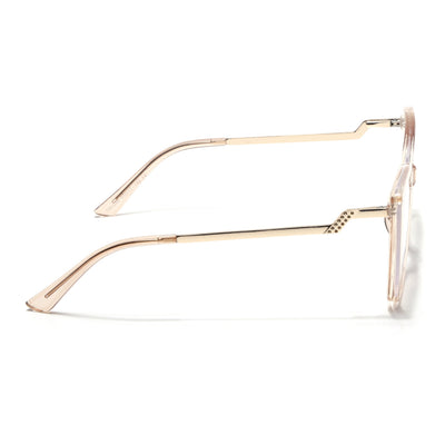 Voyage Glam Light Brown Cateye Eyeglasses for Women (TR5046MG4012-C3)