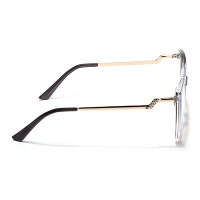 Voyage Glam Black & Brown Cateye Eyeglasses for Women (TR5046MG4014-C2)