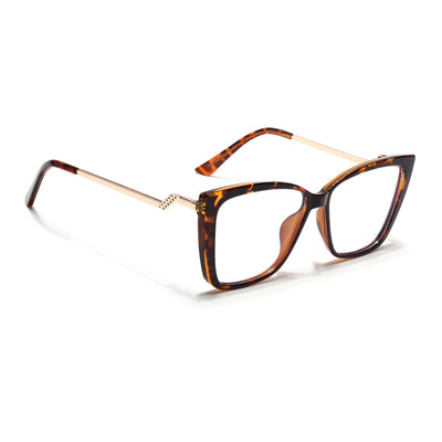 Voyage Glam Demi Brown Cateye Eyeglasses for Women (TR5046MG4015-C5)