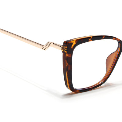 Voyage Glam Demi Brown Cateye Eyeglasses for Women (TR5046MG4015-C5)