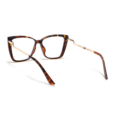 Voyage Glam Demi Brown Cateye Eyeglasses for Women (TR5046MG4015-C5)