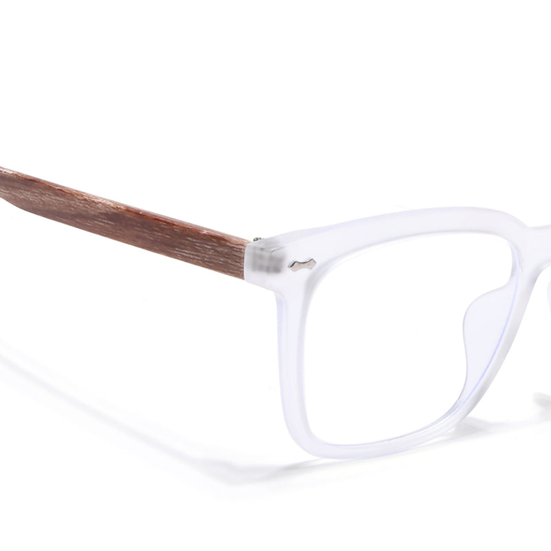 Voyage Clear Square Eyeglasses for Men & Women (TR75239MG3859-C3)