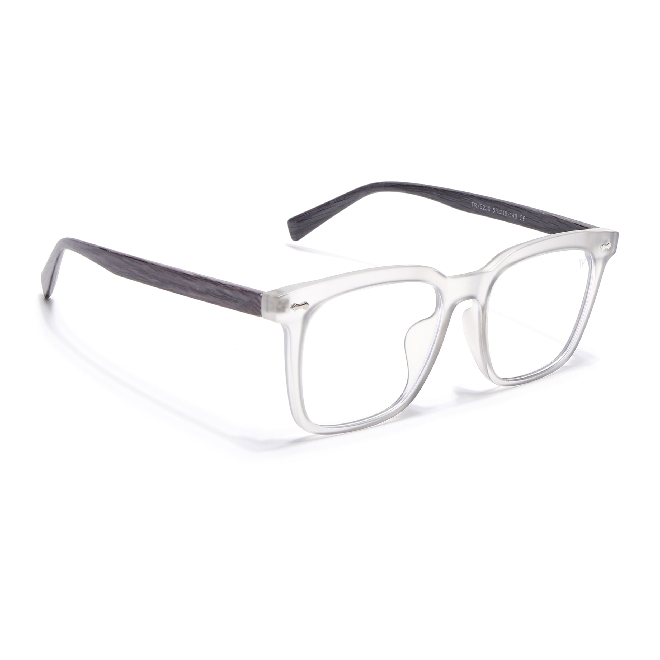 Voyage Grey Square Eyeglasses for Men & Women (TR75239MG3860-C2)