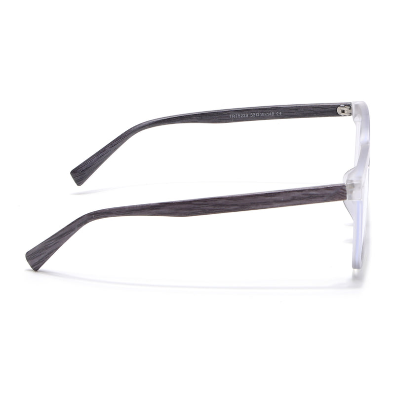 Voyage Grey Square Eyeglasses for Men & Women (TR75239MG3860-C2)