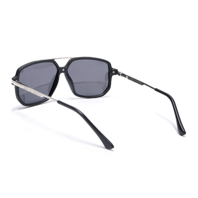 Wayfarer Polarized Sunglasses for Men & Women (Black Lens | Matt Black Frame - PMG5544)