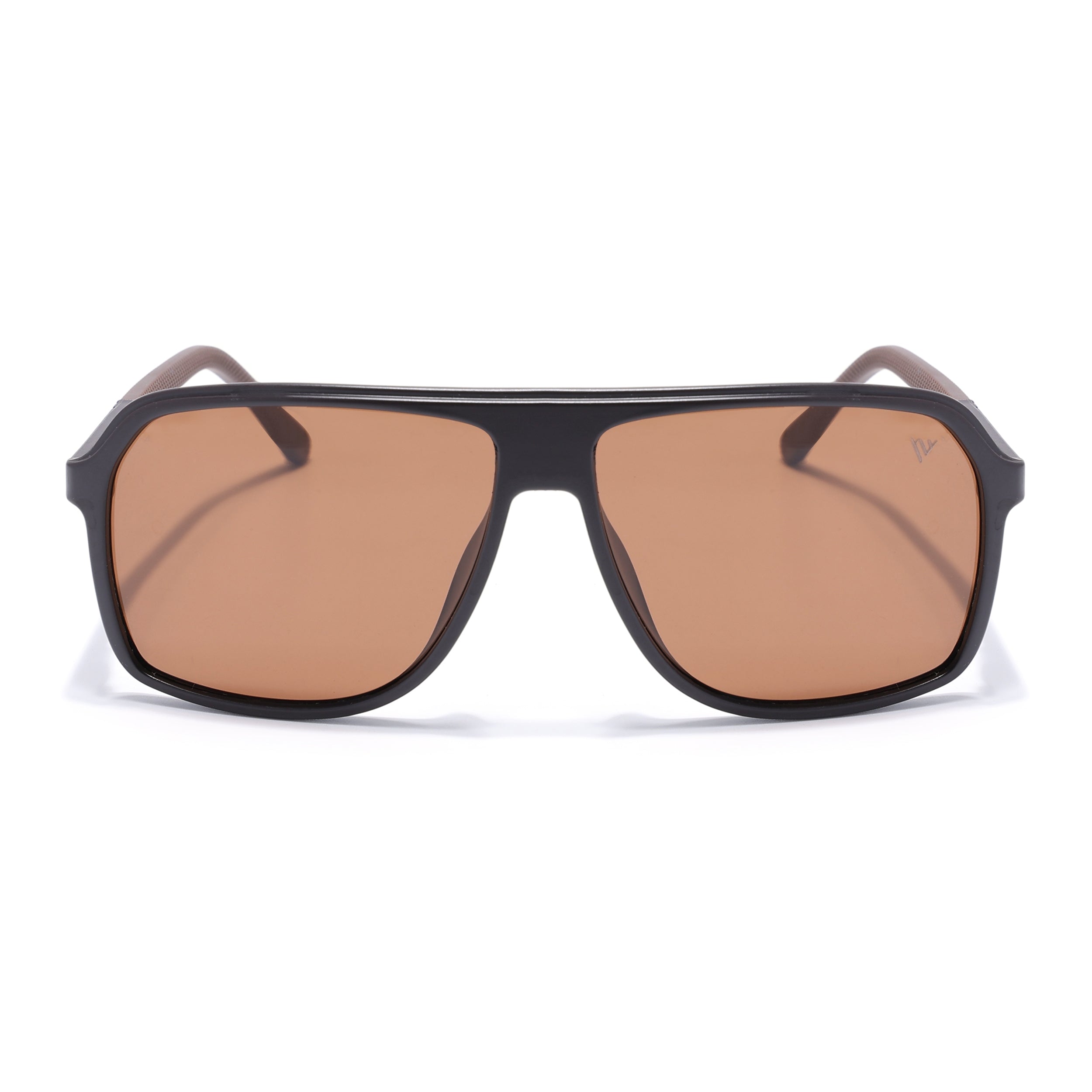 Wayfarer Polarized Sunglasses for Men & Women (Brown Lens | Dark Brown Frame - PMG5532)