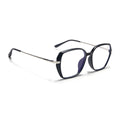 Voyage Glam Matt Black Square Eyeglasses for Men & Women (TR8292MG4862-C2)