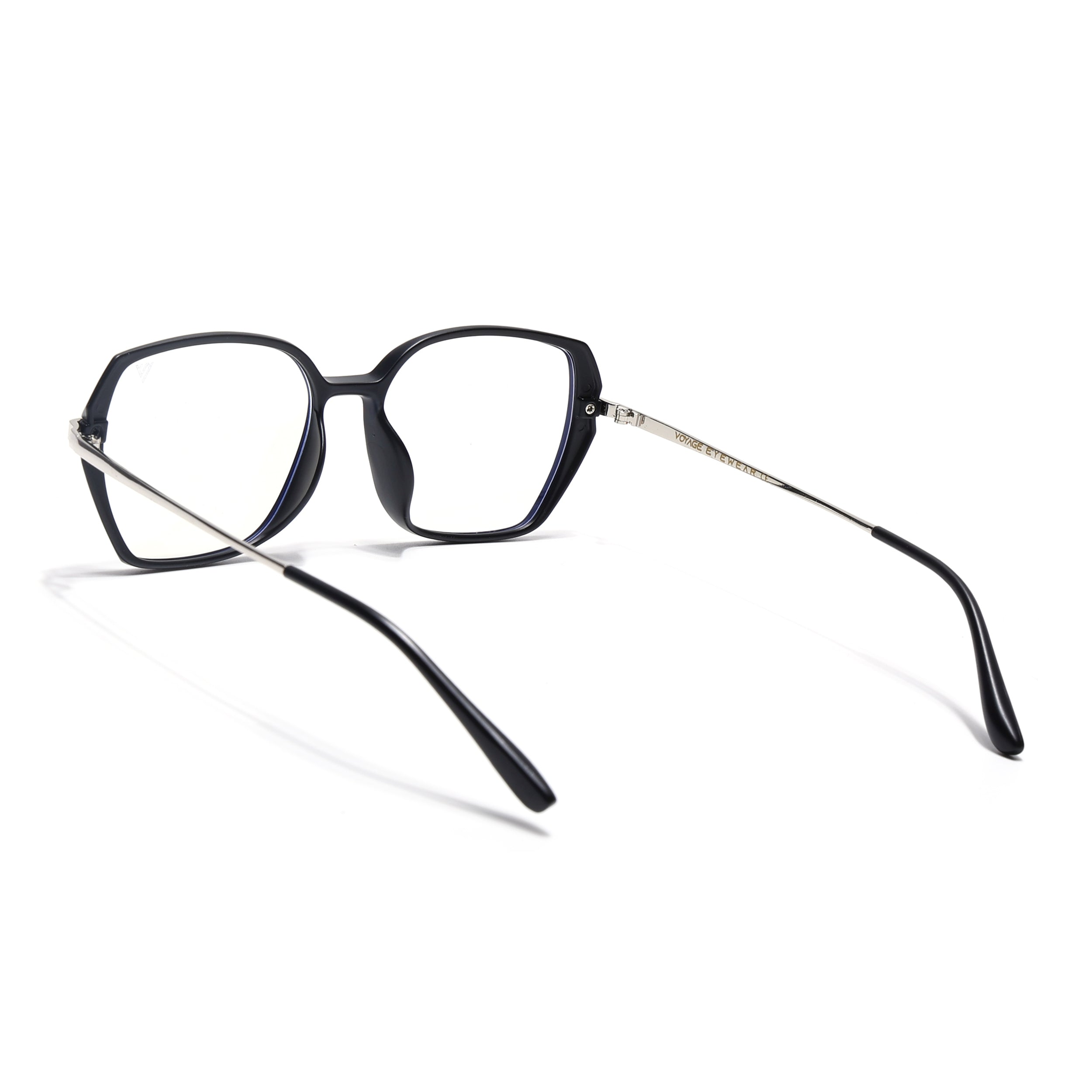 Voyage Glam Matt Black Square Eyeglasses for Men & Women (TR8292MG4862-C2)