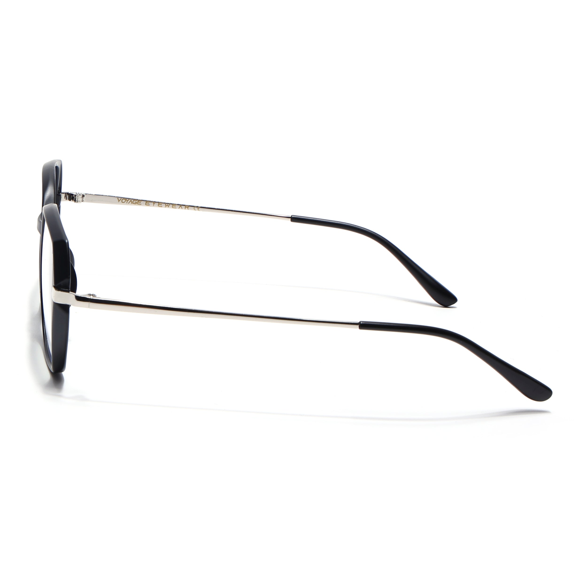 Voyage Glam Matt Black Square Eyeglasses for Men & Women (TR8292MG4862-C2)