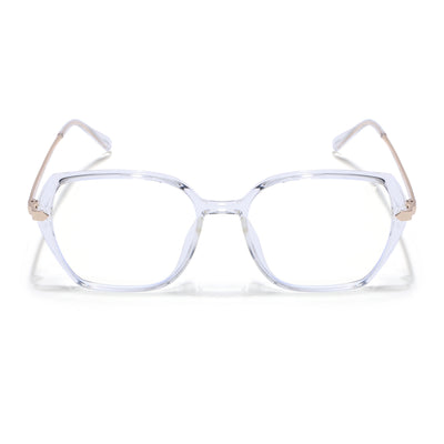 Voyage Glam Transparent Square Eyeglasses for Men & Women (TR8292MG4864-C4)