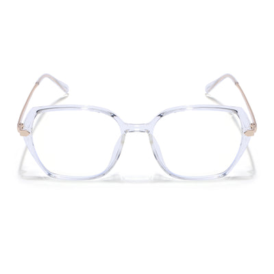Voyage Glam Transparent Square Eyeglasses for Men & Women (TR8292MG4864-C4)