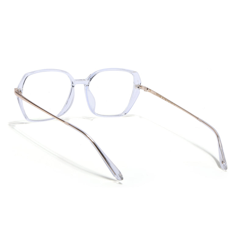 Voyage Glam Transparent Square Eyeglasses for Men & Women (TR8292MG4864-C4)