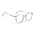 Voyage Glam Transparent Grey Round Eyeglasses for Men & Women (TR8297MG4872-C2)