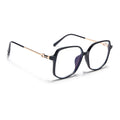 Voyage Glam Shine Black Square Eyeglasses for Men & Women (TR83012MG4828-C1)