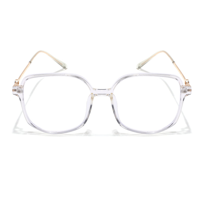 Voyage Glam Transparent Square Eyeglasses for Men & Women (TR83012MG4831-C4)