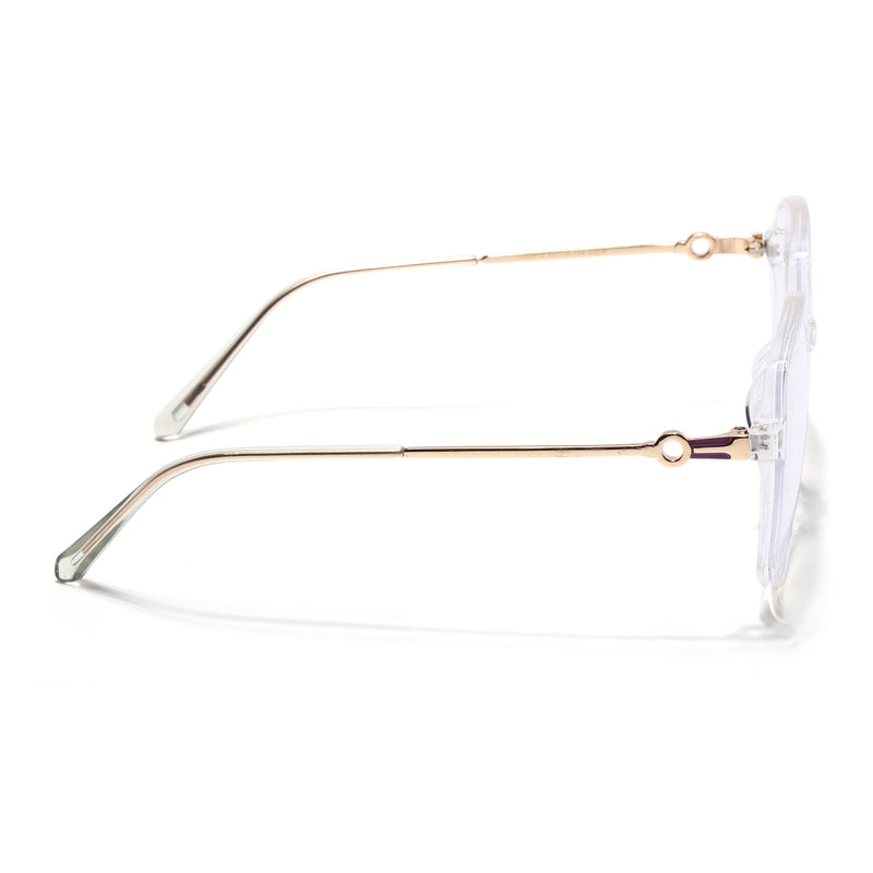 Voyage Glam Transparent Square Eyeglasses for Men & Women (TR83012MG4831-C4)