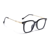 Voyage Black Square Eyeglasses for Men & Women (TR83022MG3861-C1)