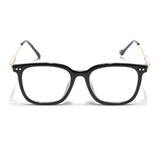 Voyage Black Square Eyeglasses for Men & Women (TR83022MG3861-C1)