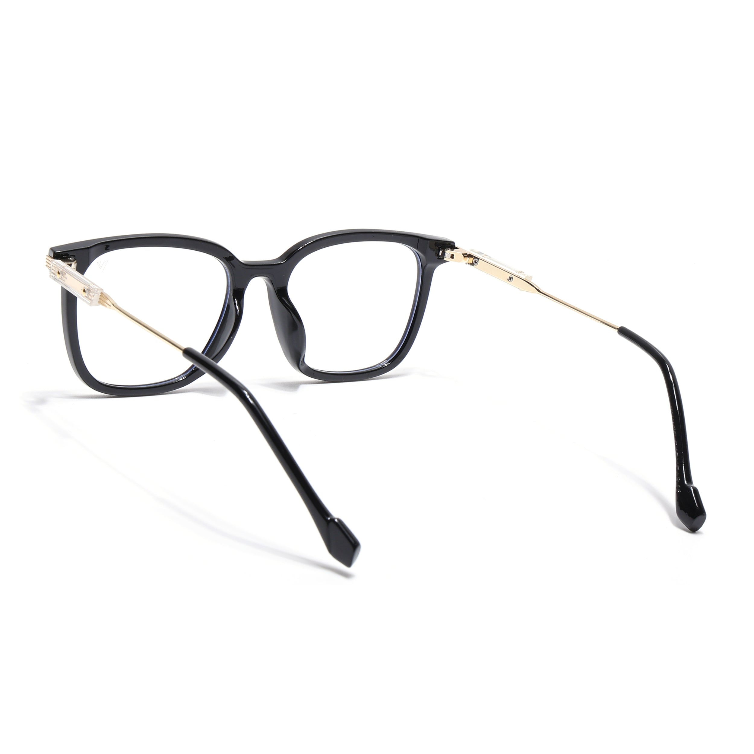Voyage Black Square Eyeglasses for Men & Women (TR83022MG3861-C1)