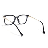 Voyage Black Square Eyeglasses for Men & Women (TR83022MG3861-C1)