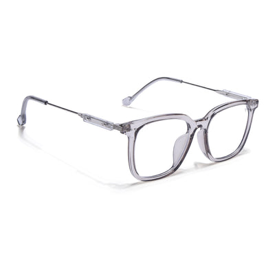 Voyage Grey Square Eyeglasses for Men & Women (TR83022MG3862-C3)
