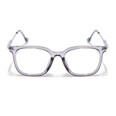 Voyage Grey Square Eyeglasses for Men & Women (TR83022MG3862-C3)
