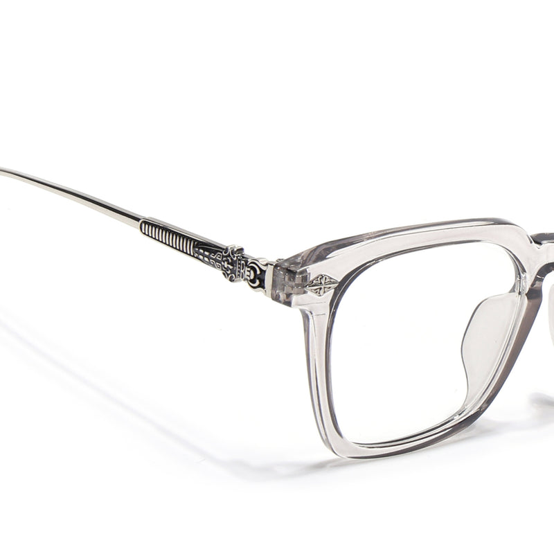 Voyage Grey Square Eyeglasses for Men & Women for Men & Women (TR83025MG3867-C2)