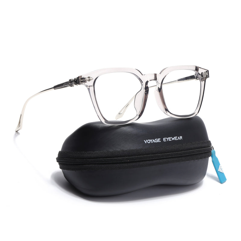 Voyage Grey Square Eyeglasses for Men & Women for Men & Women (TR83025MG3867-C2)